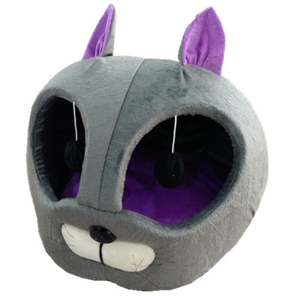Washable Plush Cat Bed Soft Cozy Pet Bed