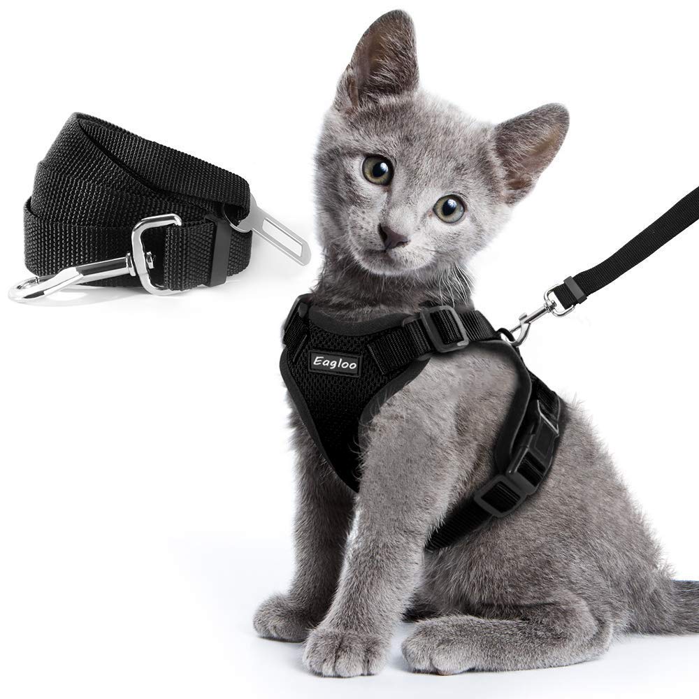 Escape Proof Cat Vest Harness And Car Seat Belt