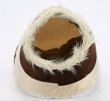 khaki soft fabric pet bed Soft Fabric Pet Bed
