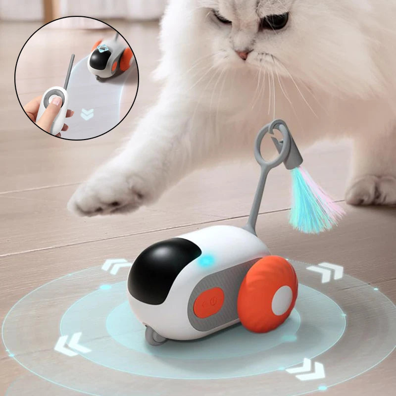 Remote Control Interactive Cat Car Toy USB Charging 