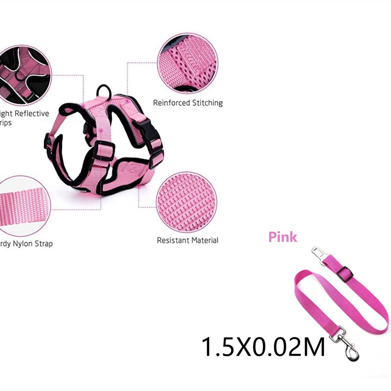 Escape Proof Cat Vest Harness And Car Seat Belt