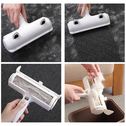 2-Way Pet Hair Remover Roller Lint Remove Brush Dog