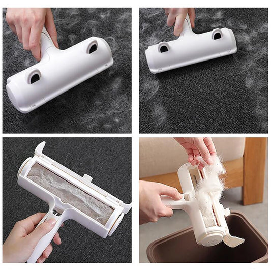 2-Way Pet Hair Remover Roller Lint Remove Brush Dog