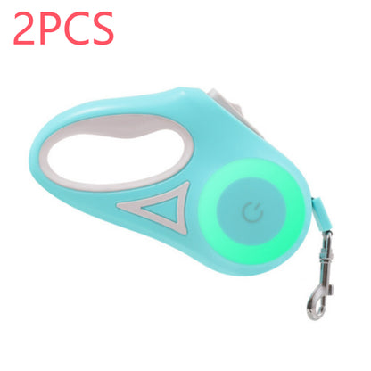 Dog Leash Retractable Leash And Dog Collar Spotlight Automatic Pet