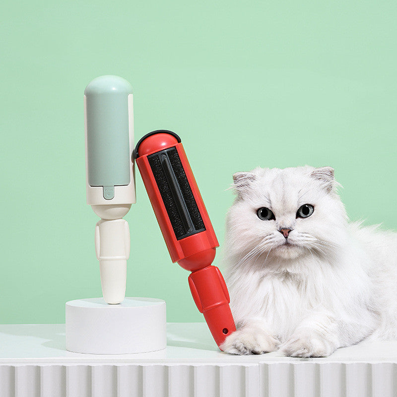 Pet Hair Remover Roller Comfy Non-Slip Handle Dog 