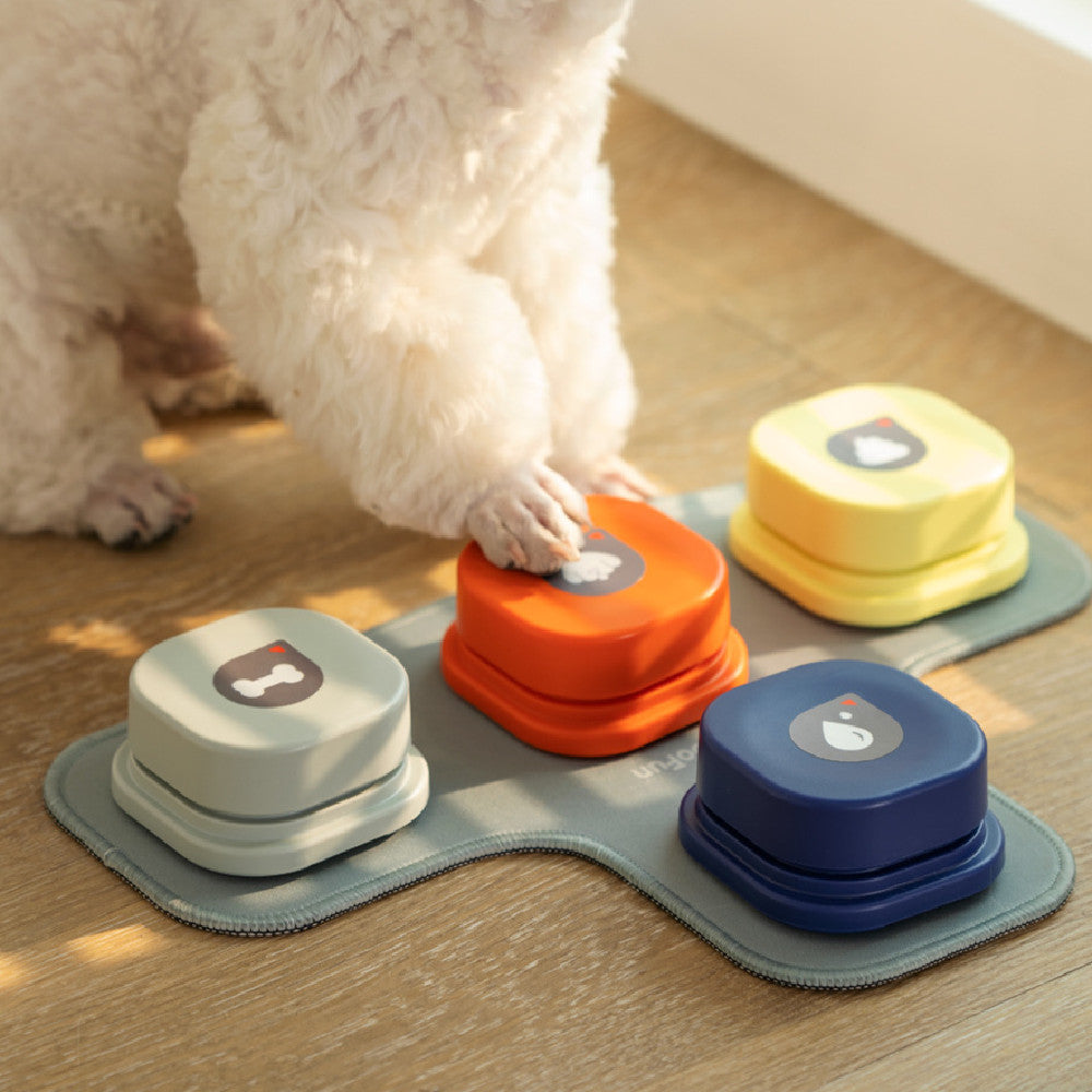 4 Colors Pet Communication Button One-click