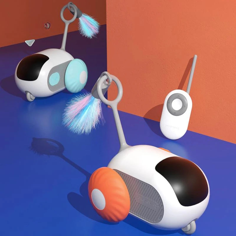 Remote Control Interactive Cat Car Toy USB Charging 