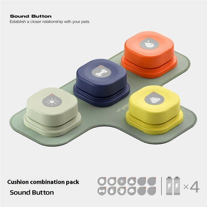 4 Colors Pet Communication Button One-click