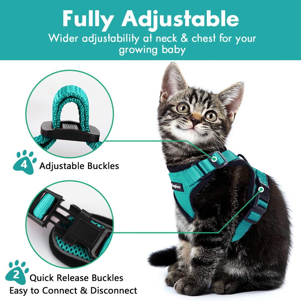 Escape Proof Cat Vest Harness And Car Seat Belt