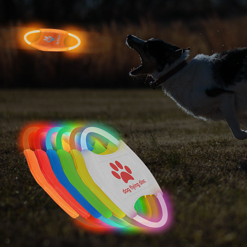 Dog Flying Discs Light Glowing LED 