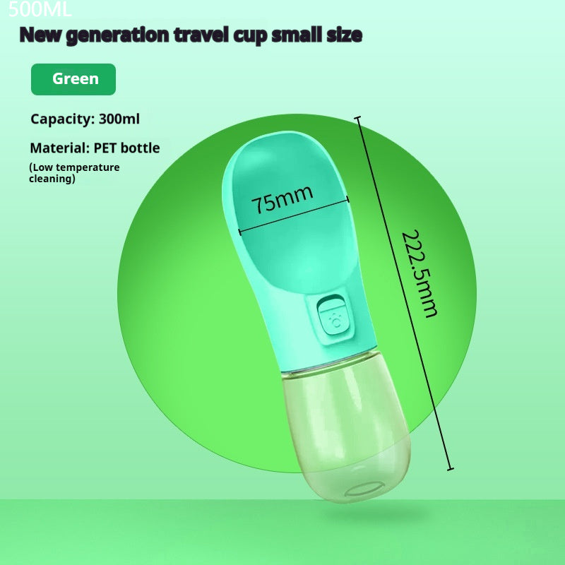 Pet Dog Water Bottle Feeder Bowl Portable Water Food Bottle