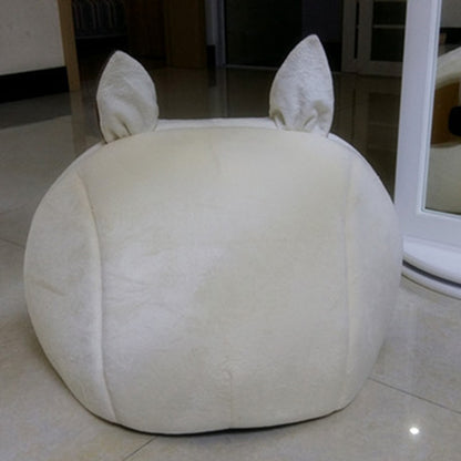 Washable Plush Cat Bed Soft Cozy Pet Bed