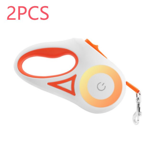 Dog Leash Retractable Leash And Dog Collar Spotlight Automatic Pet