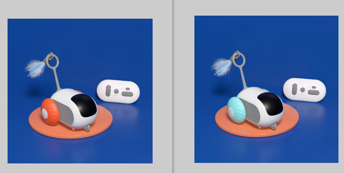 Remote Control Interactive Cat Car Toy USB Charging 