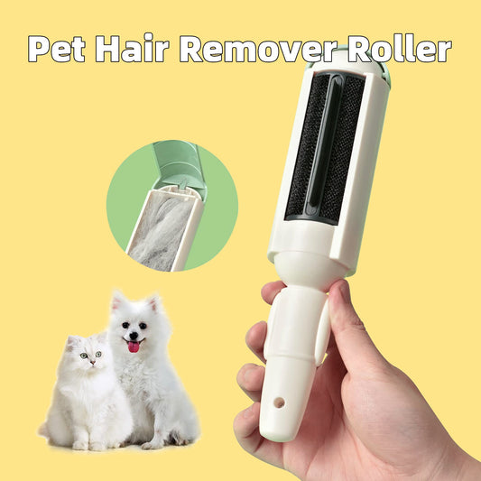 Pet Hair Remover Roller Comfy Non-Slip Handle Dog 