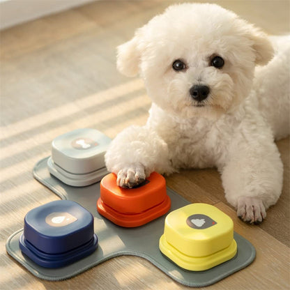 4 Colors Pet Communication Button One-click